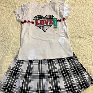 Toddler Girl Top/Skirt Set